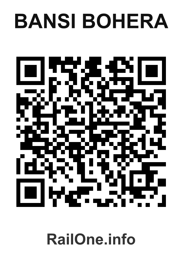 RailOne QR Code for Bansi Bohera station