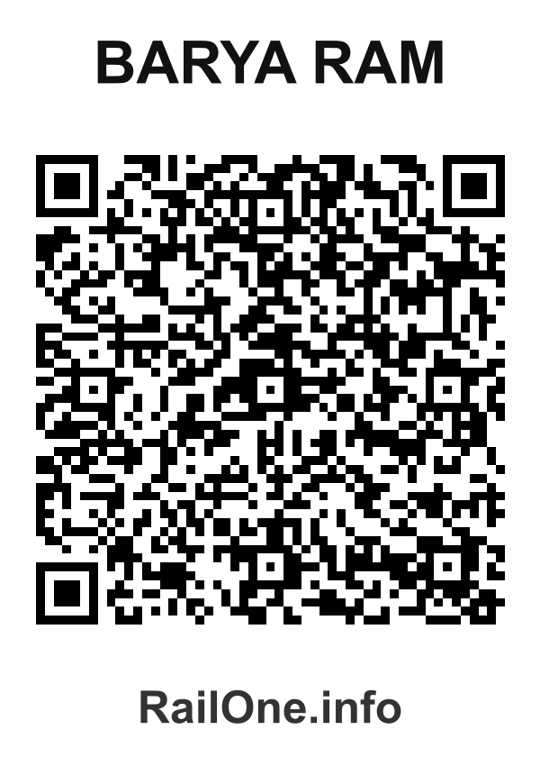 RailOne QR Code for Barya Ram station