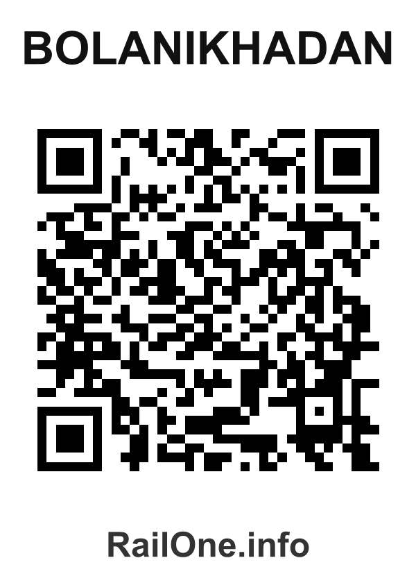 RailOne QR Code for Bolanikhadan station