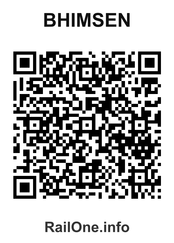 RailOne QR Code for Bhimsen station
