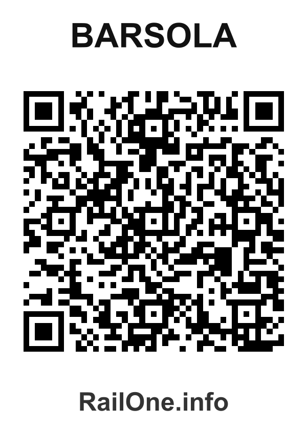 RailOne QR Code for Barsola station