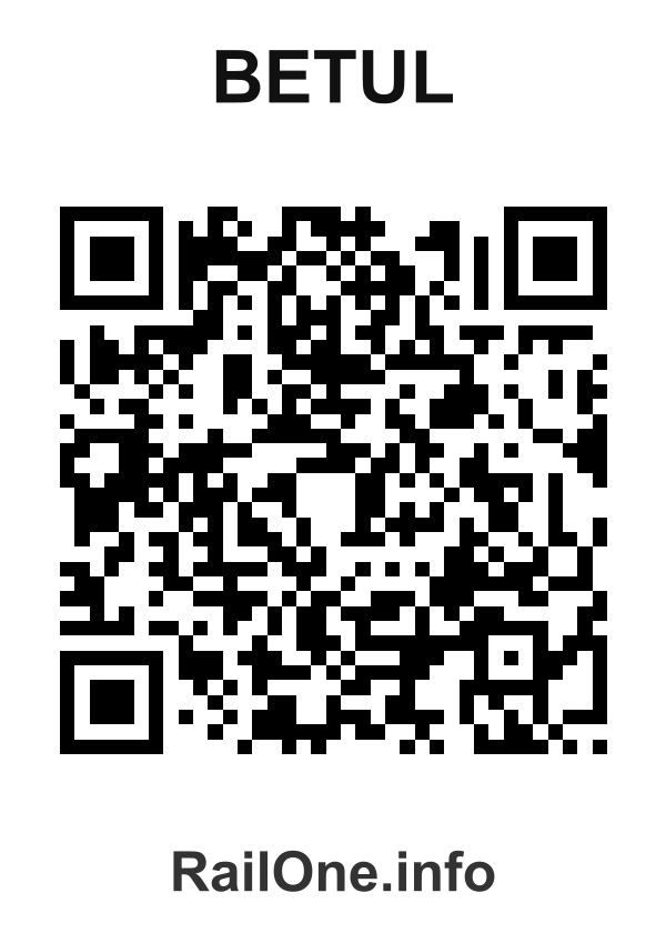 RailOne QR Code for Betul station