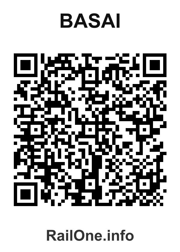RailOne QR Code for Basai station