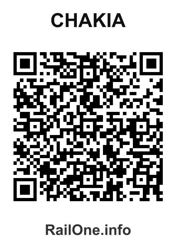 RailOne QR Code for Chakia station