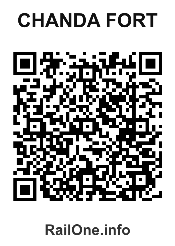 RailOne QR Code for Chanda Fort station