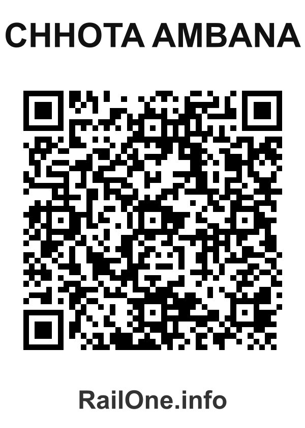 RailOne QR Code for Chhota Ambana station