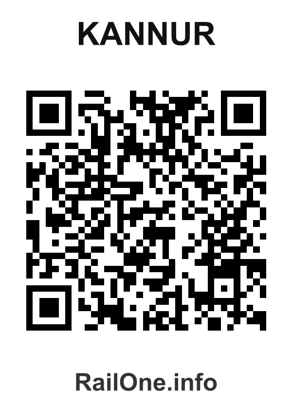 RailOne QR Code for Kannur station