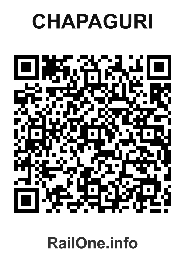 RailOne QR Code for Chapaguri station