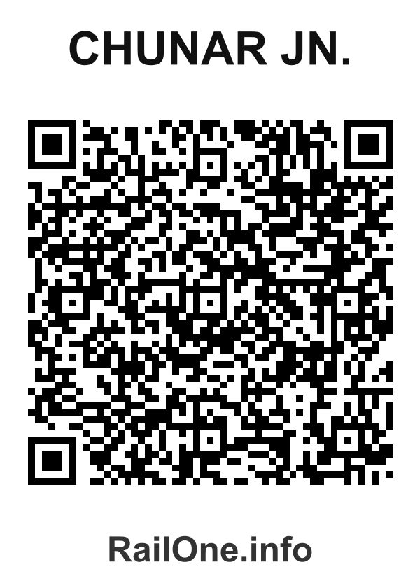 RailOne QR Code for Chunar Jn. station