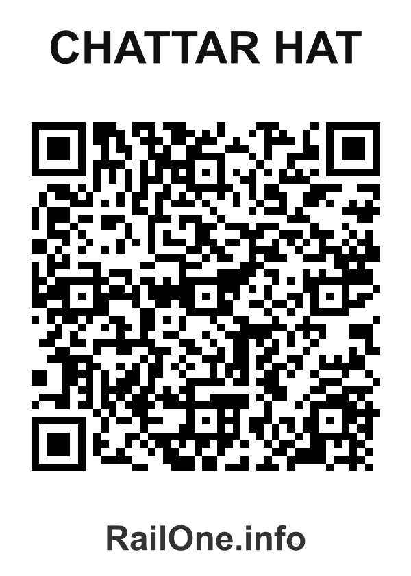 RailOne QR Code for Chattar Hat station