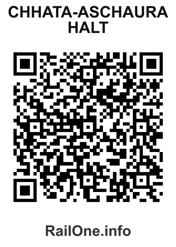 RailOne QR Code for Chhata-aschaura Halt station