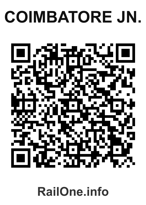 RailOne QR Code for Coimbatore Jn. station
