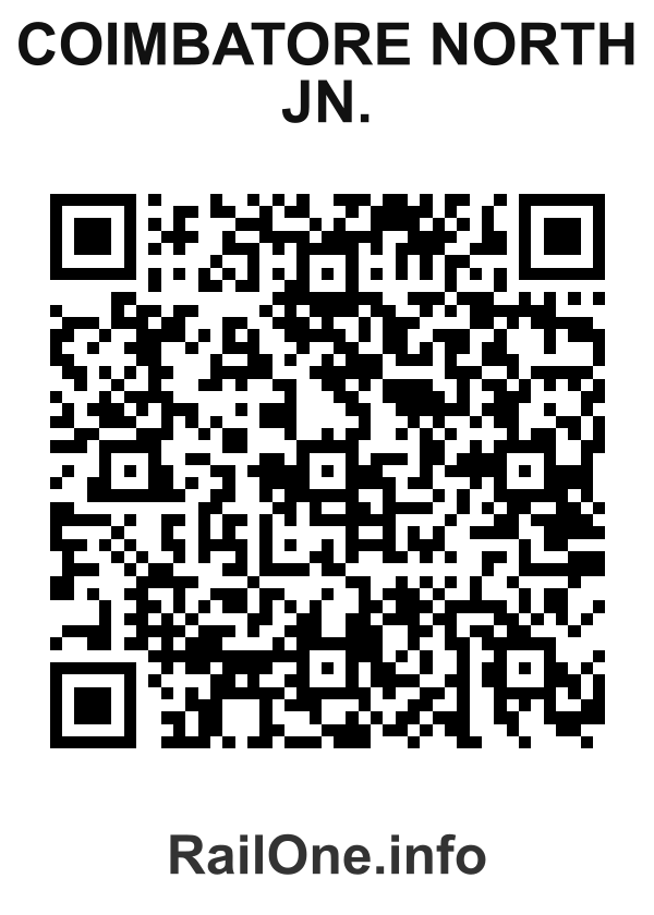 RailOne QR Code for Coimbatore North Jn. station