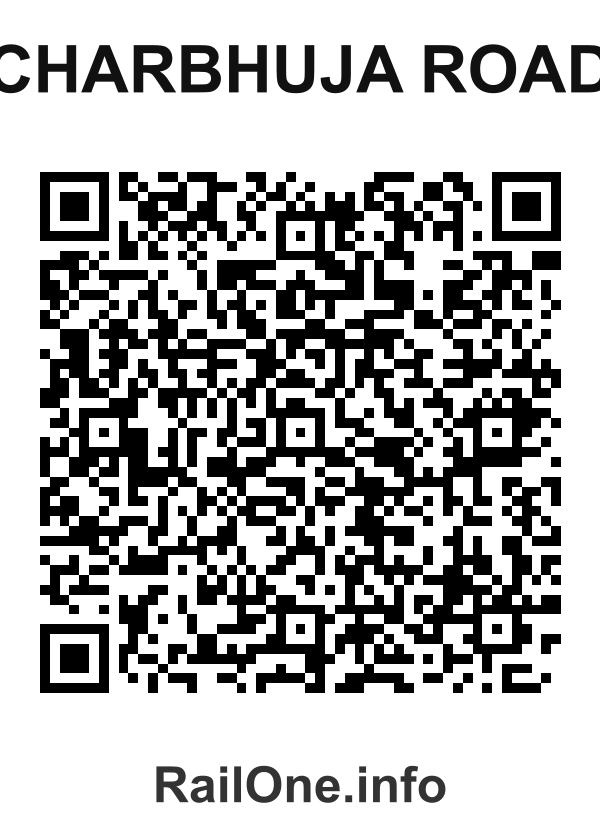 RailOne QR Code for Charbhuja Road station