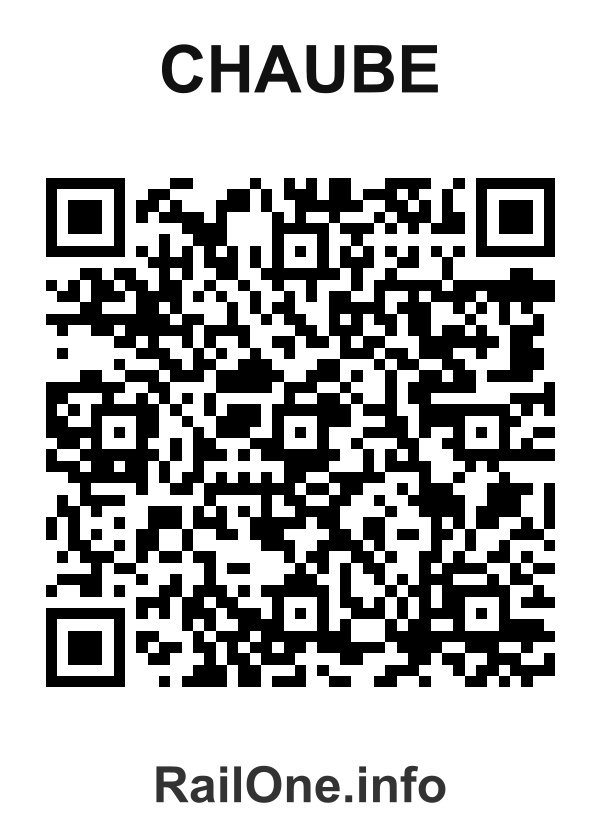RailOne QR Code for Chaube station