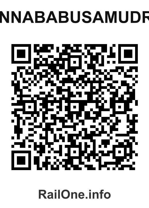 RailOne QR Code for Chinnababusamudram station