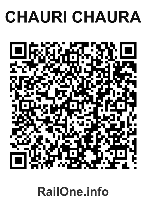 RailOne QR Code for Chauri Chaura station