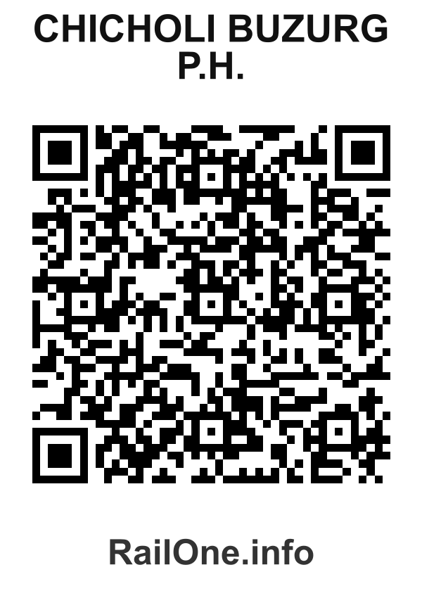 RailOne QR Code for Chicholi Buzurg P.h. station