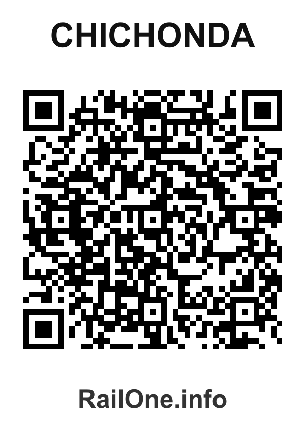RailOne QR Code for Chichonda station