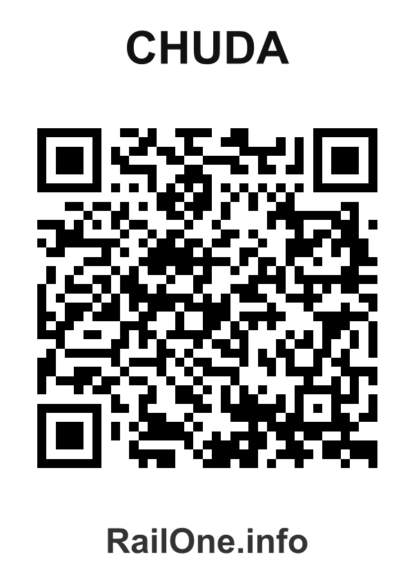 RailOne QR Code for Chuda station