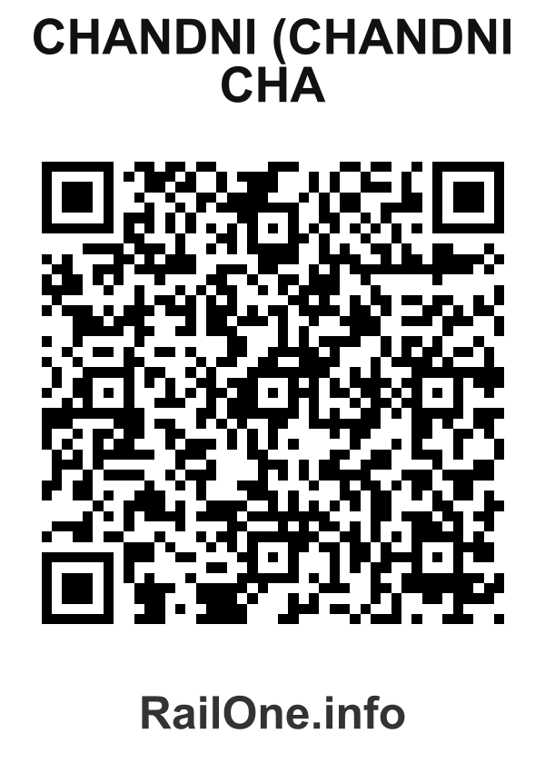 RailOne QR Code for Chandni (chandni Cha station
