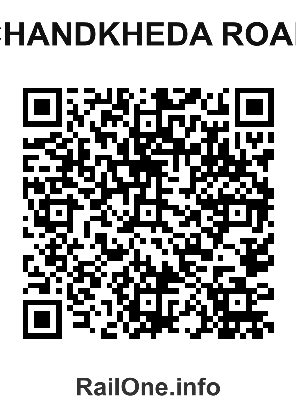 RailOne QR Code for Chandkheda Road station