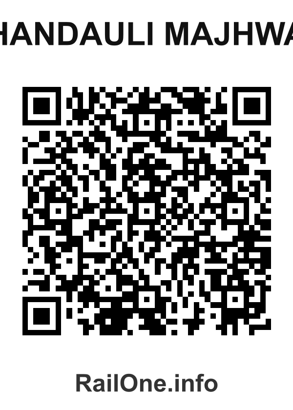 RailOne QR Code for Chandauli Majhwar station