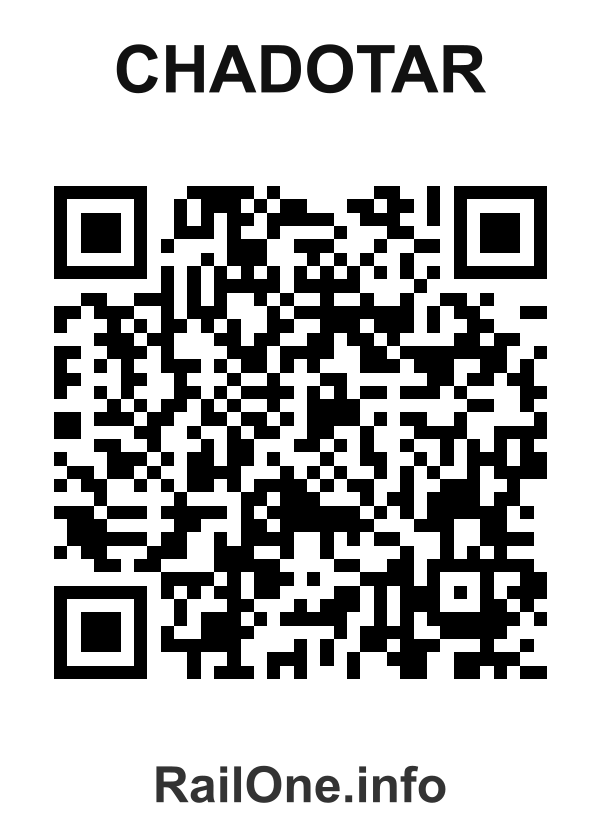 RailOne QR Code for Chadotar station