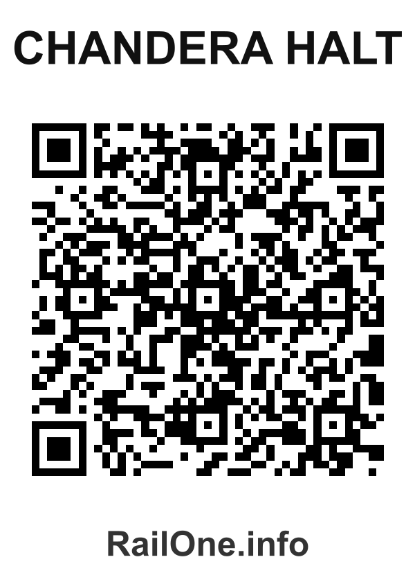 RailOne QR Code for Chandera Halt station