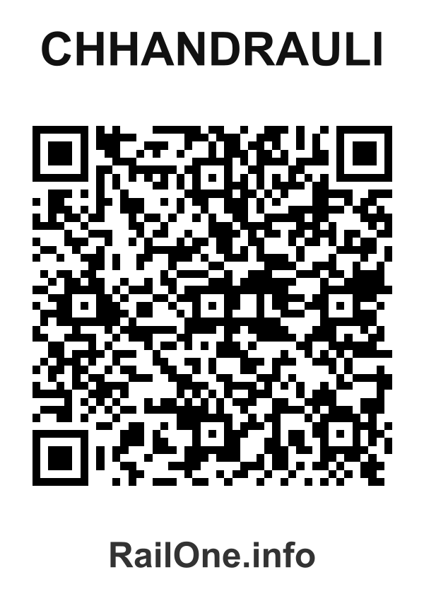 RailOne QR Code for Chhandrauli station