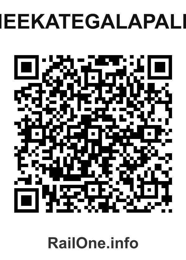 RailOne QR Code for Cheekategalapalem station