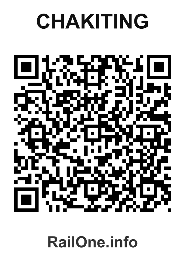 RailOne QR Code for Chakiting station