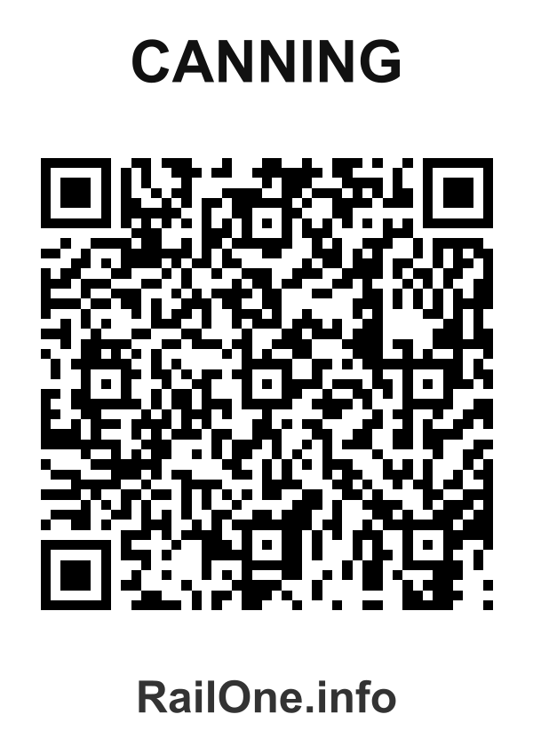 RailOne QR Code for Canning station