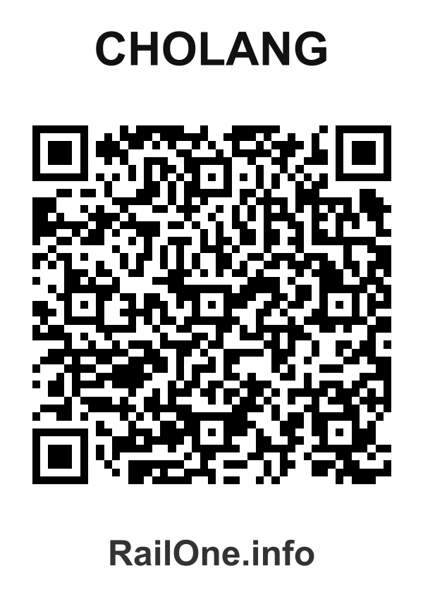 RailOne QR Code for Cholang station