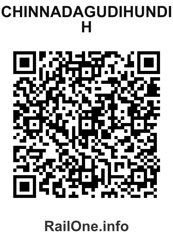 RailOne QR Code for Chinnadagudihundi H station