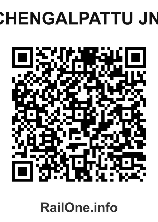 RailOne QR Code for Chengalpattu Jn. station