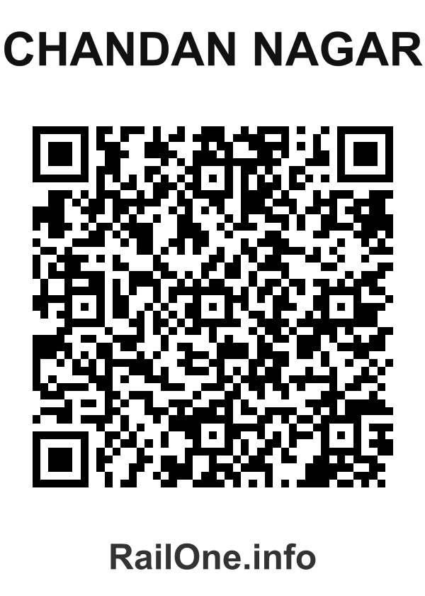 RailOne QR Code for Chandan Nagar station