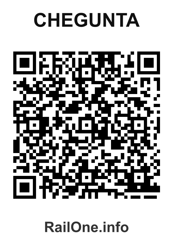RailOne QR Code for Chegunta station
