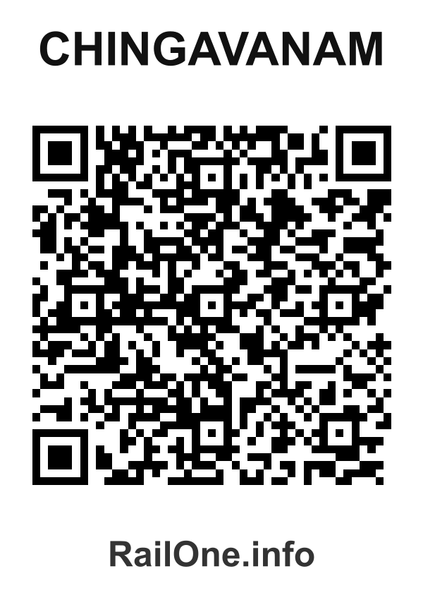 RailOne QR Code for Chingavanam station