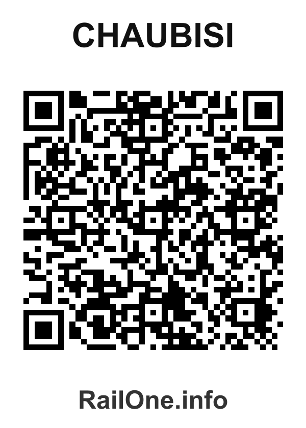 RailOne QR Code for Chaubisi station
