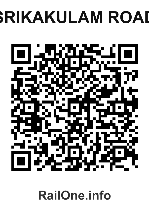 RailOne QR Code for Srikakulam Road station