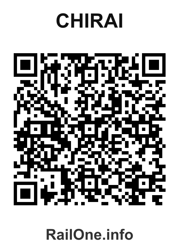 RailOne QR Code for Chirai station