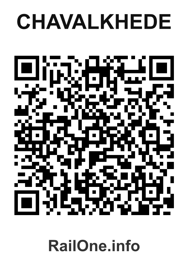 RailOne QR Code for Chavalkhede station