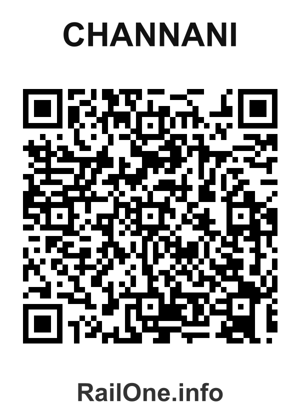 RailOne QR Code for Channani station