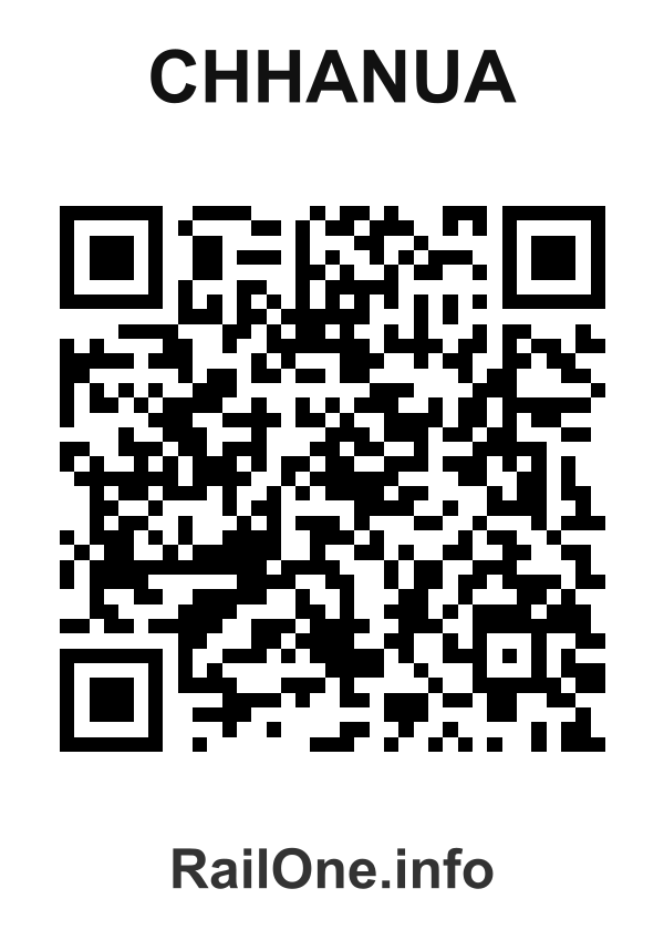 RailOne QR Code for Chhanua station