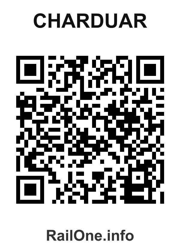 RailOne QR Code for Charduar station
