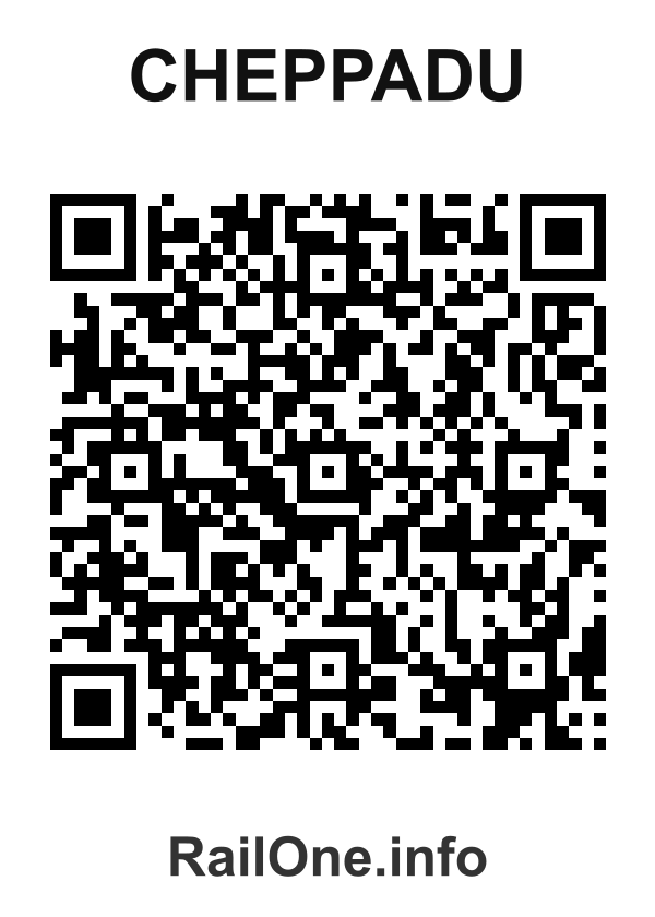 RailOne QR Code for Cheppadu station