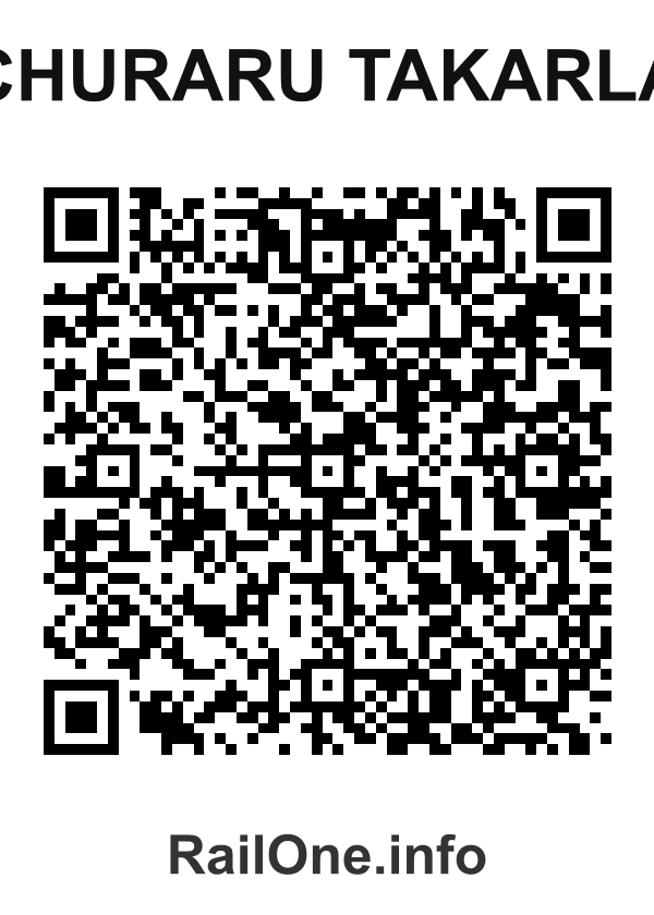RailOne QR Code for Churaru Takarla station