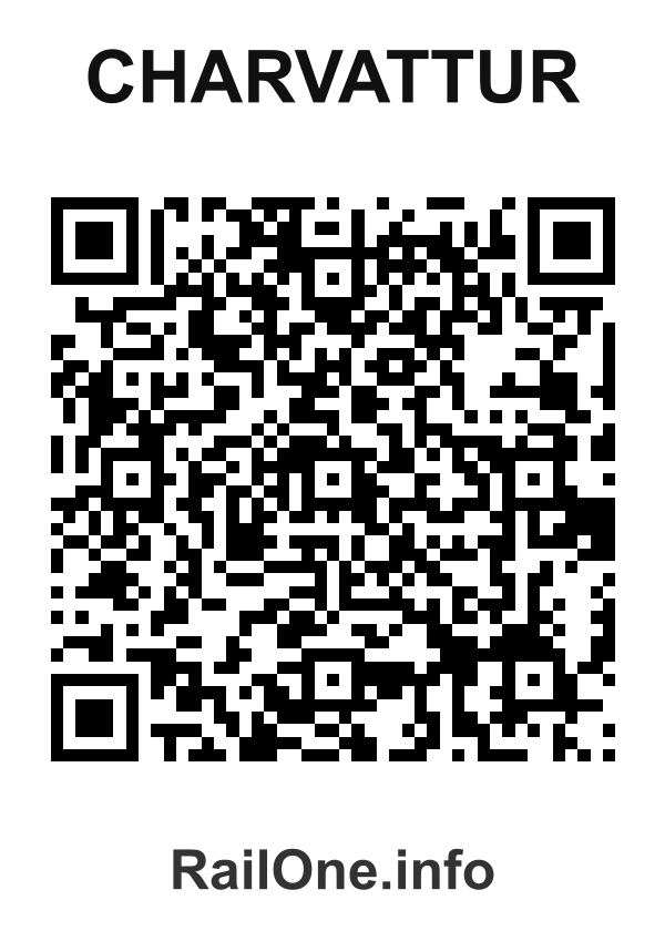 RailOne QR Code for Charvattur station