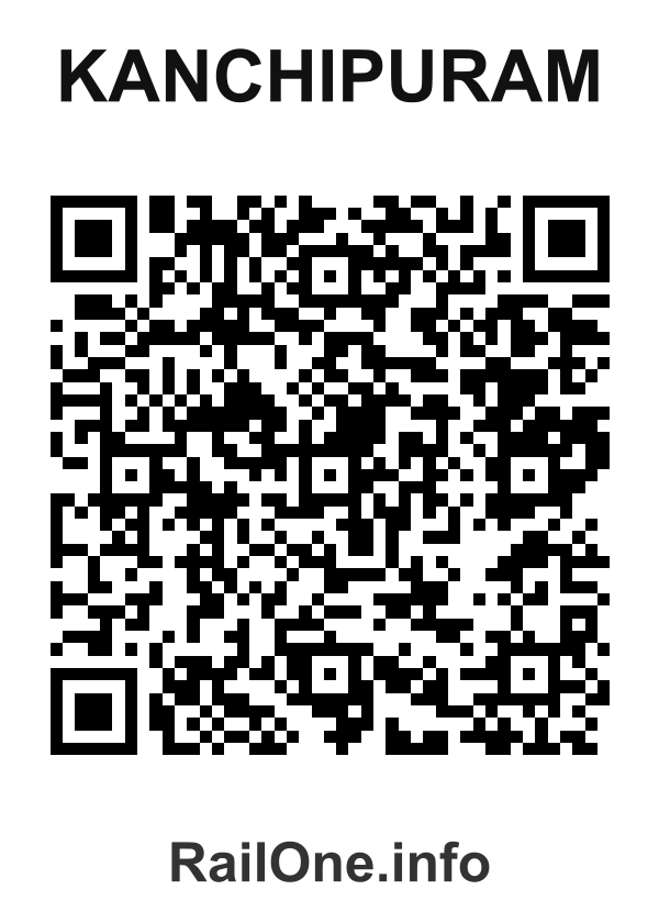 RailOne QR Code for Kanchipuram station